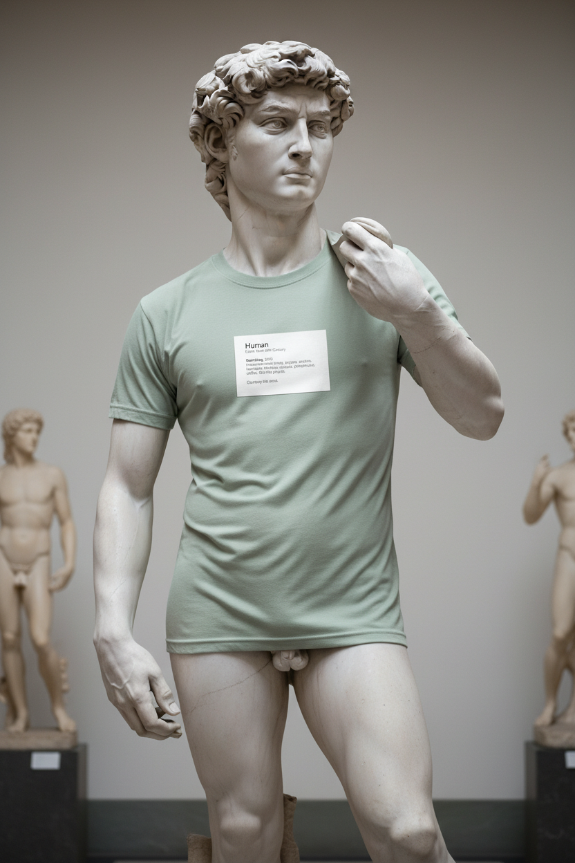 Surviving, 2026 Museum Label Solid T-shirt