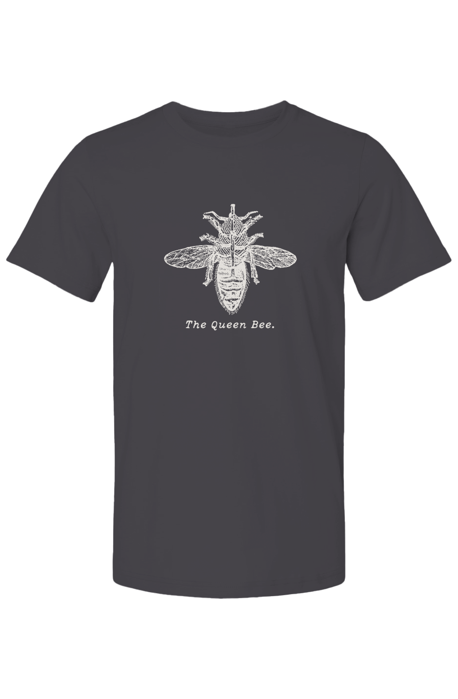 The Queen Bee Summer T Shirt - Dark + Cream Etching