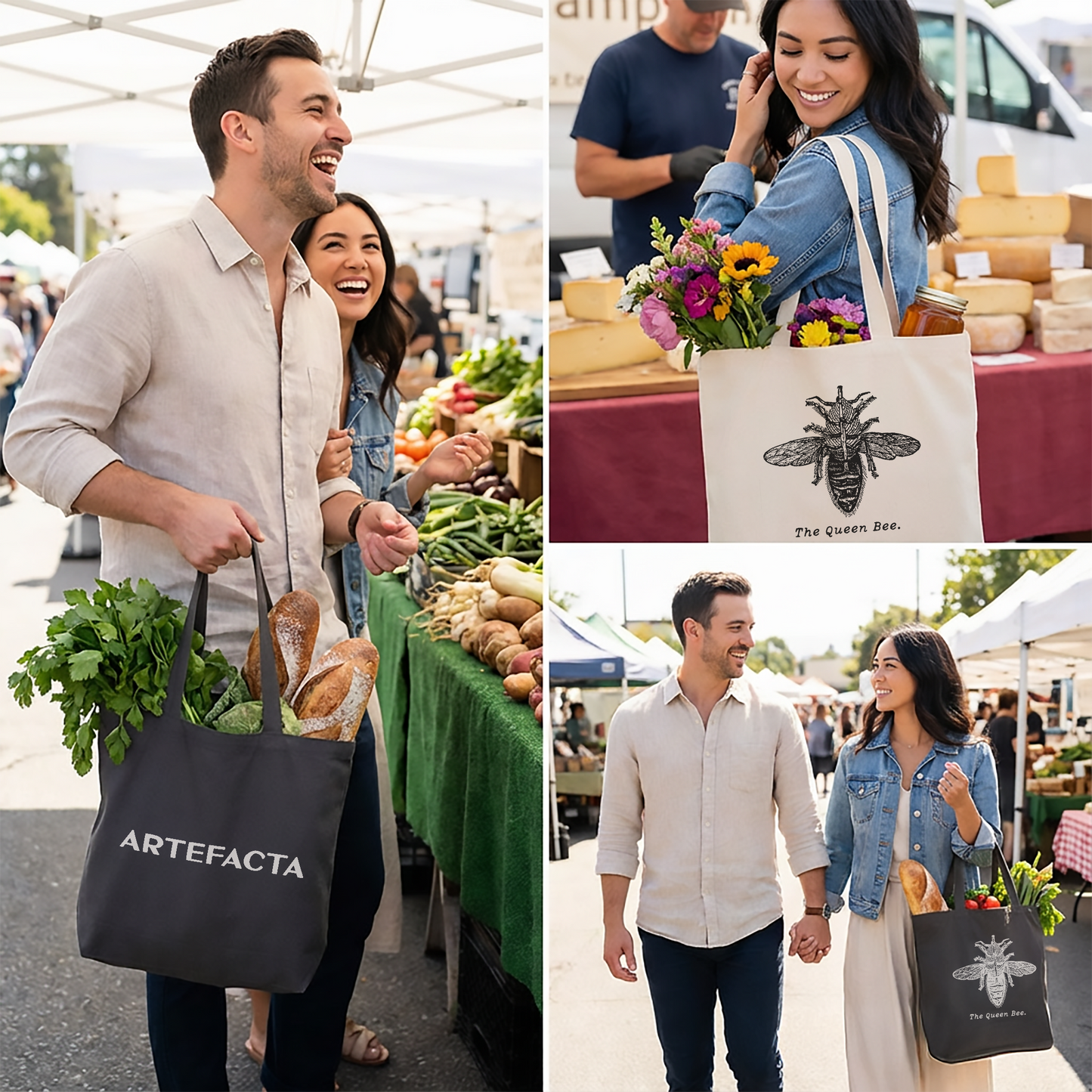 Queen Bee Large Shoulder Tote