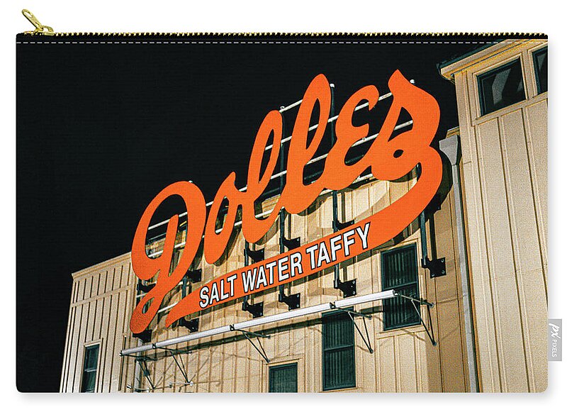 Famous Dolles Salt Water Taffy Sign - Zip Pouch