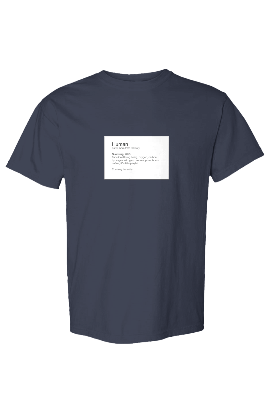 Surviving, 2026 Museum Label Solid T-shirt