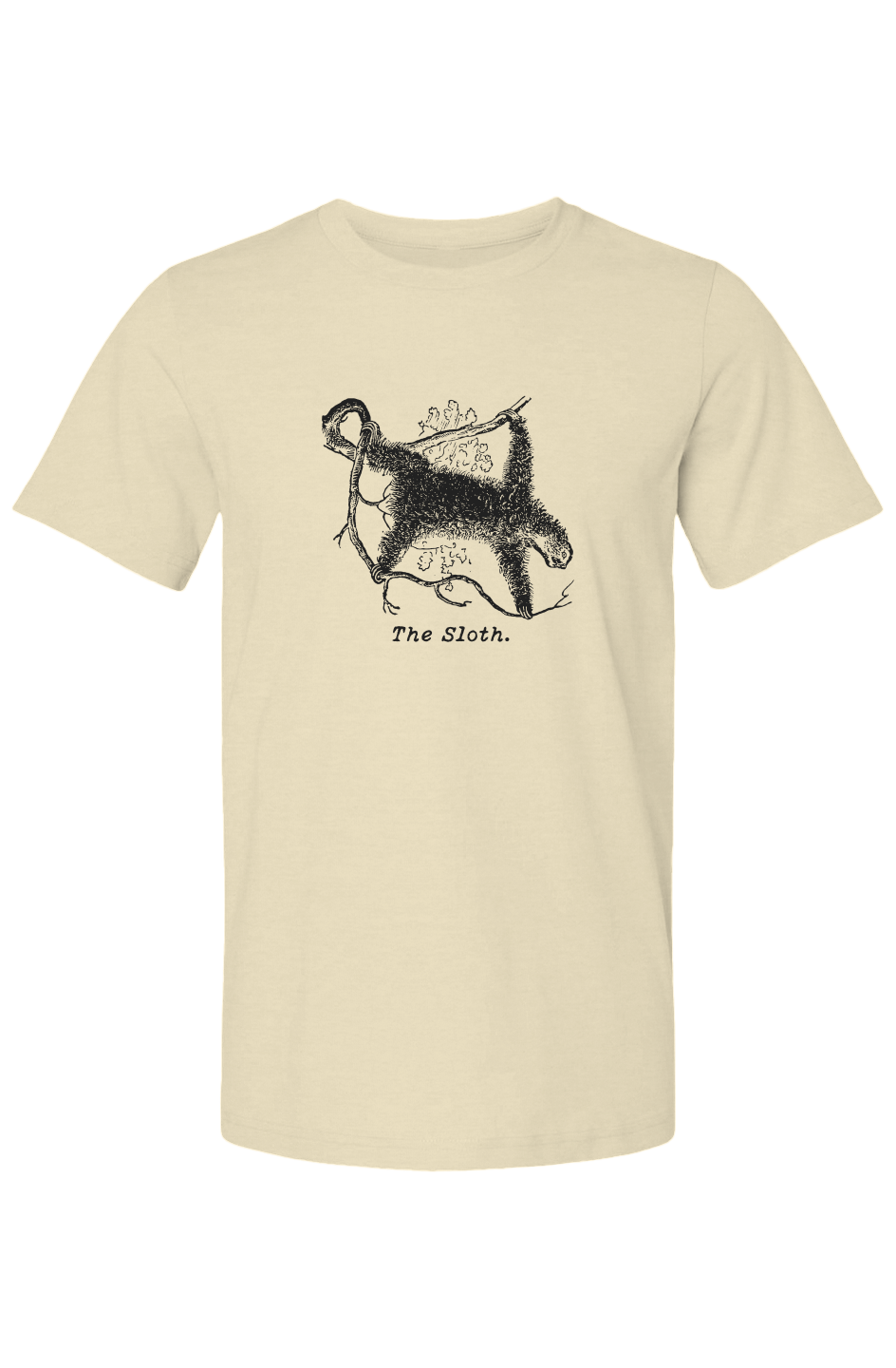 The Sloth Summer T Shirt - Black Etching