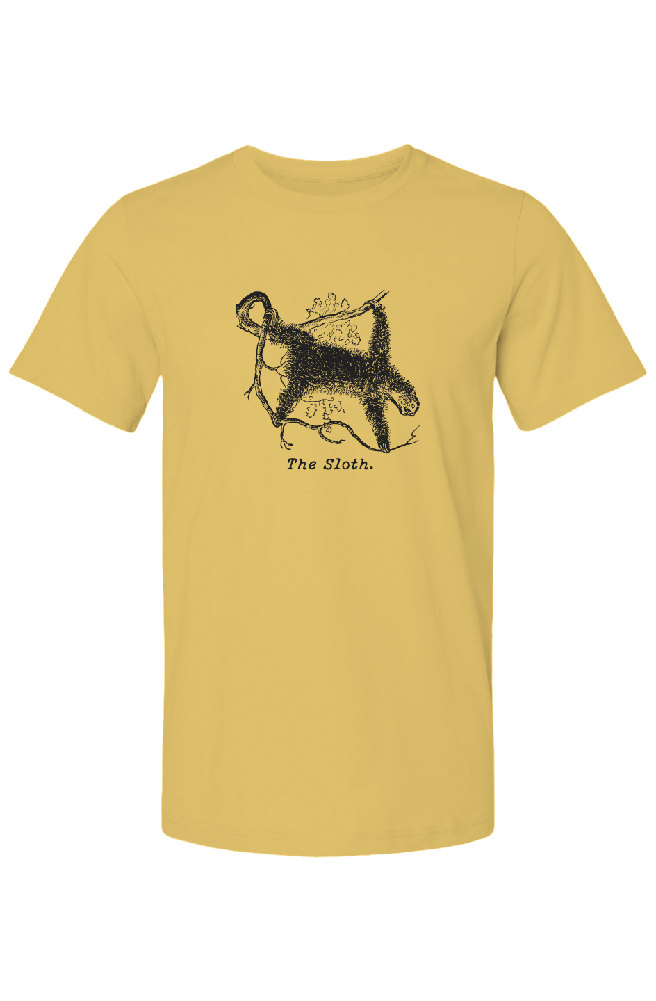The Sloth Summer T Shirt - Black Etching