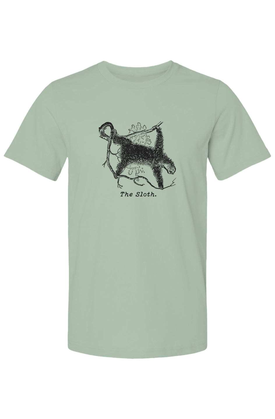 The Sloth Summer T Shirt - Black Etching
