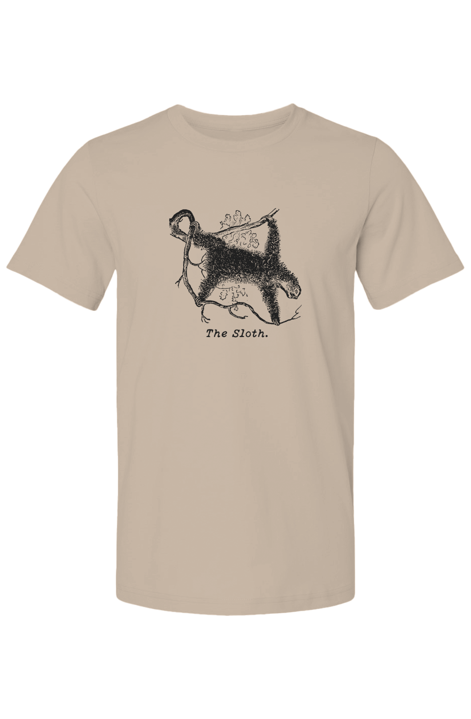 The Sloth Summer T Shirt - Black Etching