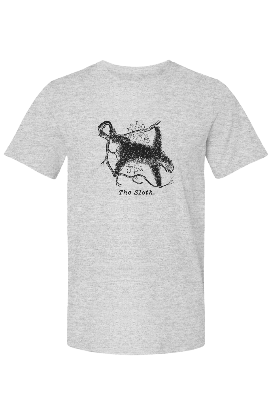The Sloth Summer T Shirt - Black Etching