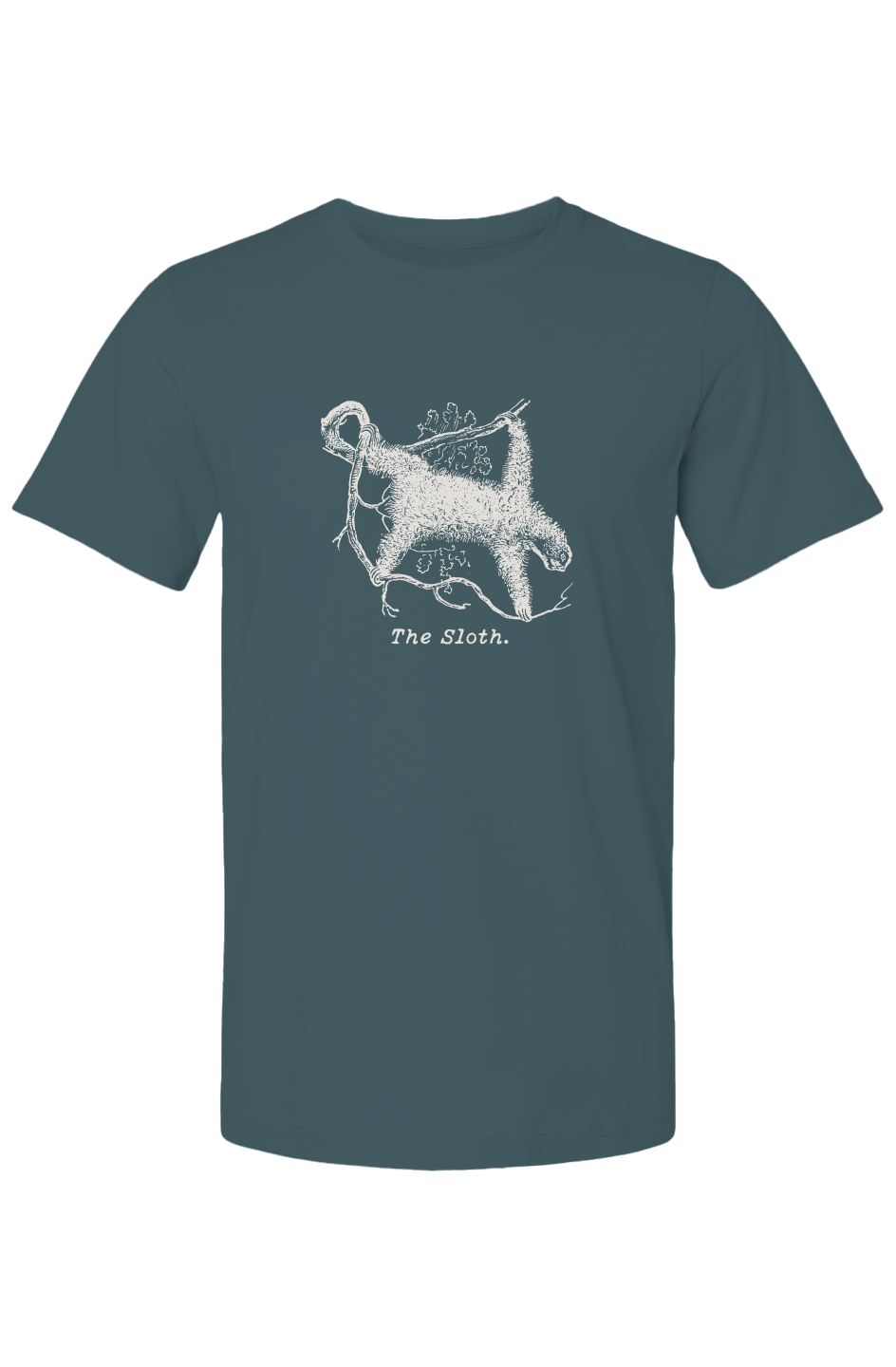 Sloth Cream Etching T Shirt