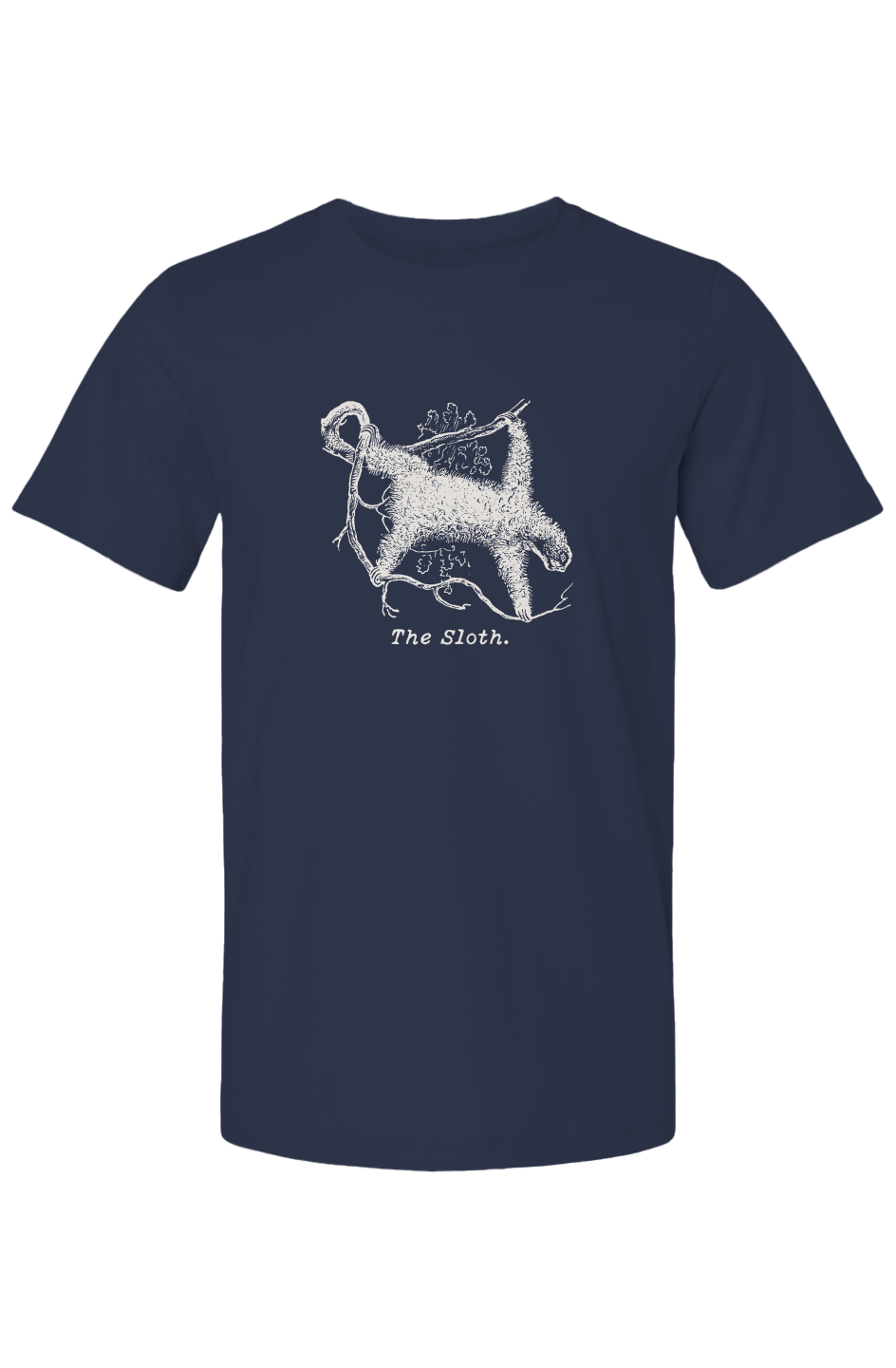 The Sloth Summer T Shirt - Cream Etching