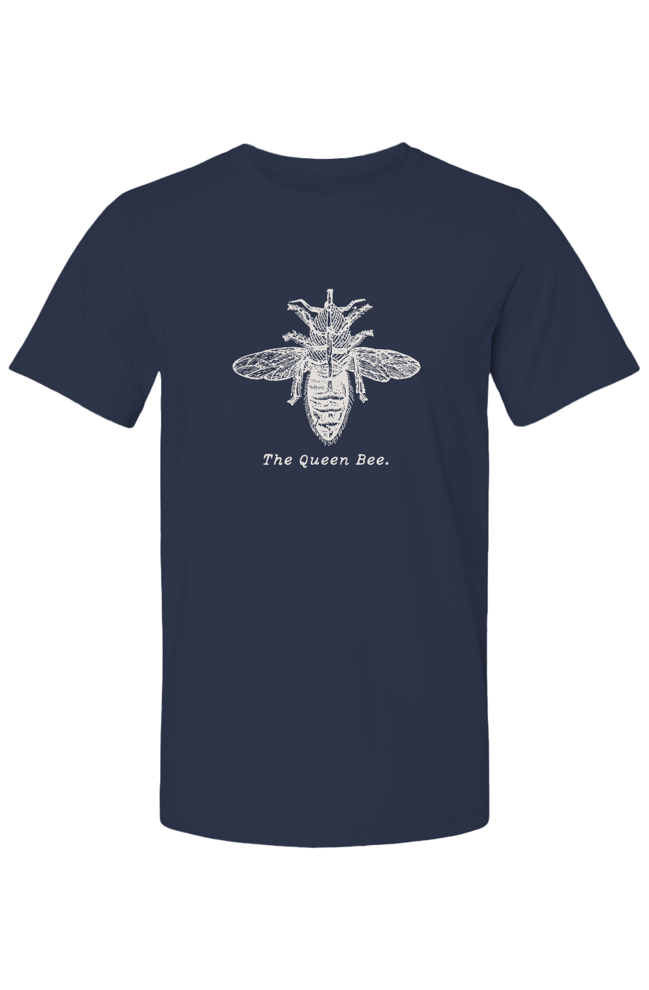 The Queen Bee Summer T Shirt - Cream Etching