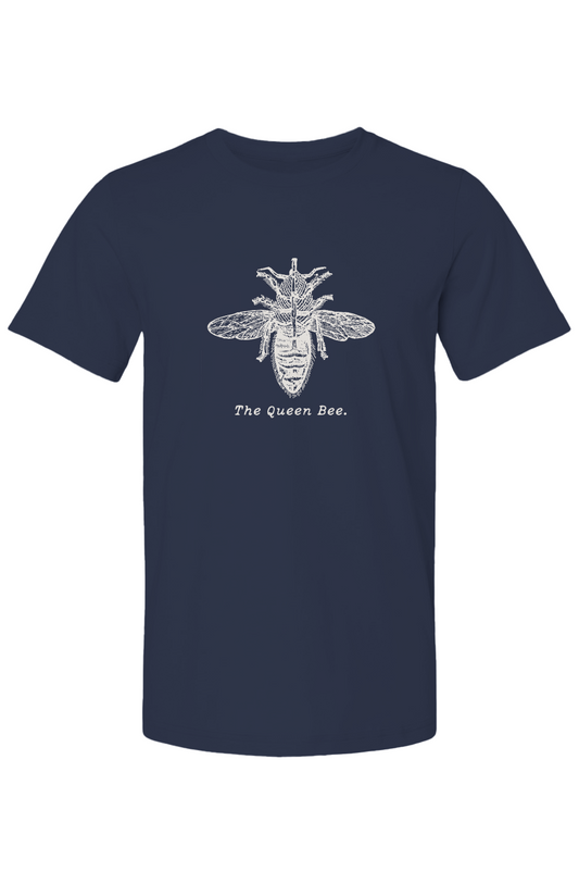 The Queen Bee Summer T Shirt - Cream Etching
