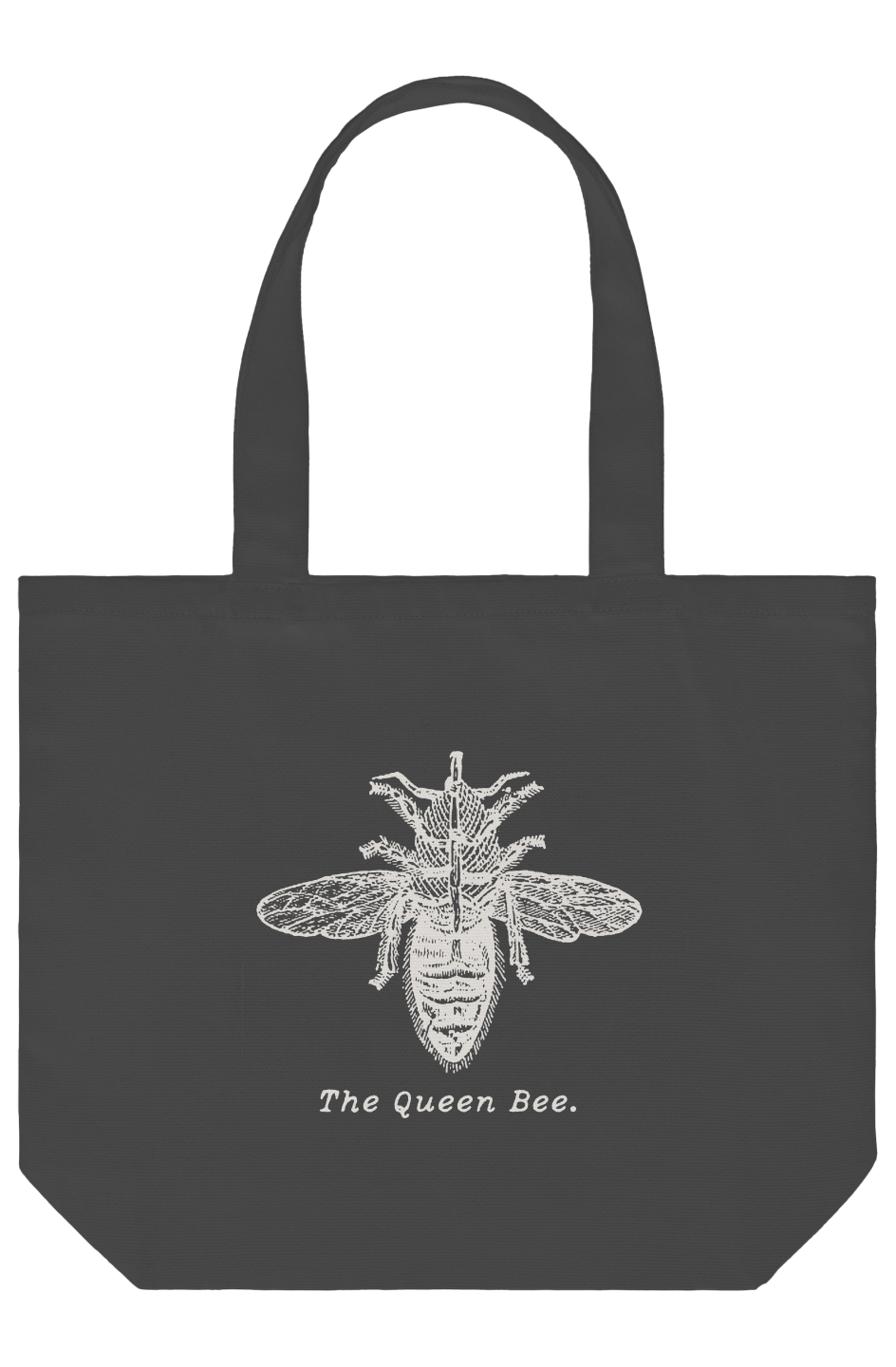 Queen Bee Black Shoulder Tote