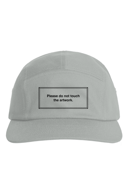 "Please Do No Touch" Black Outline Five Panel Cap