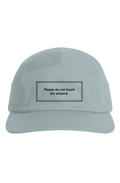 "Please Do No Touch" Black Outline Five Panel Cap