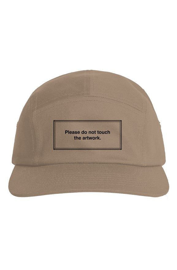 &amp;quot;Please Do No Touch&amp;quot; Black Outline Five Panel Cap 
