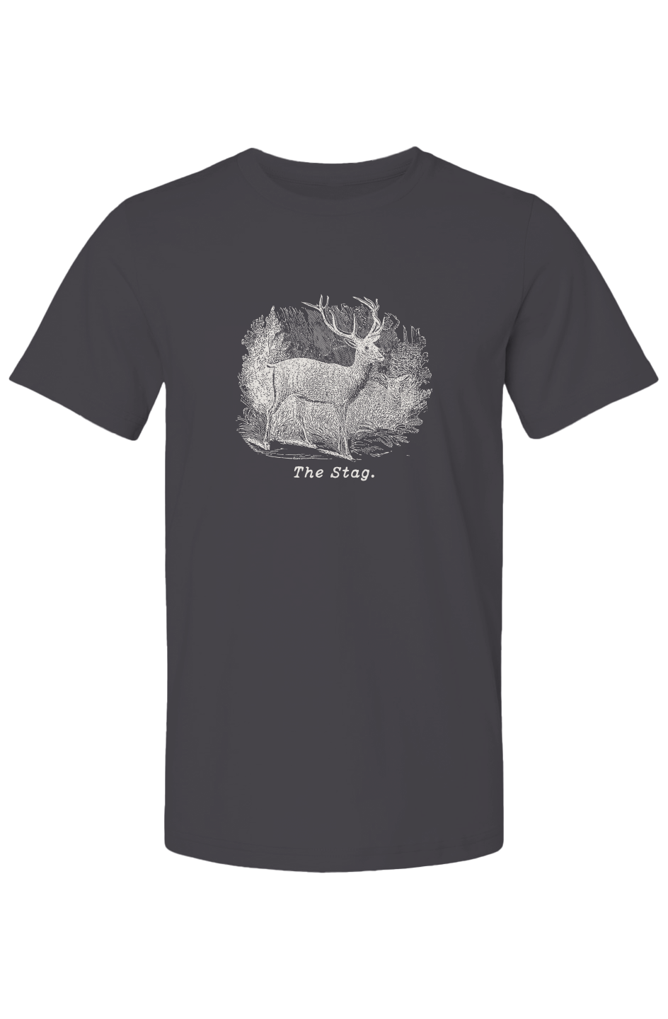 The Stag Summer T Shirt - Cream Etching V2