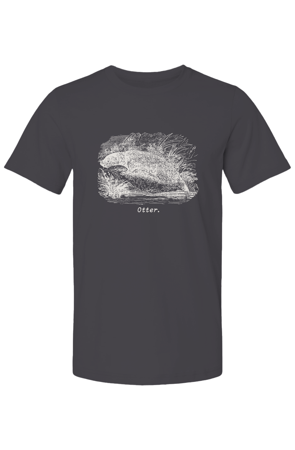 Otter Summer T Shirt - Cream Etching
