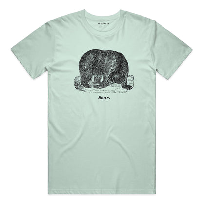 Bear Summer T Shirt - Black Etching V2