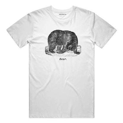 Bear Summer T Shirt - Black Etching V2