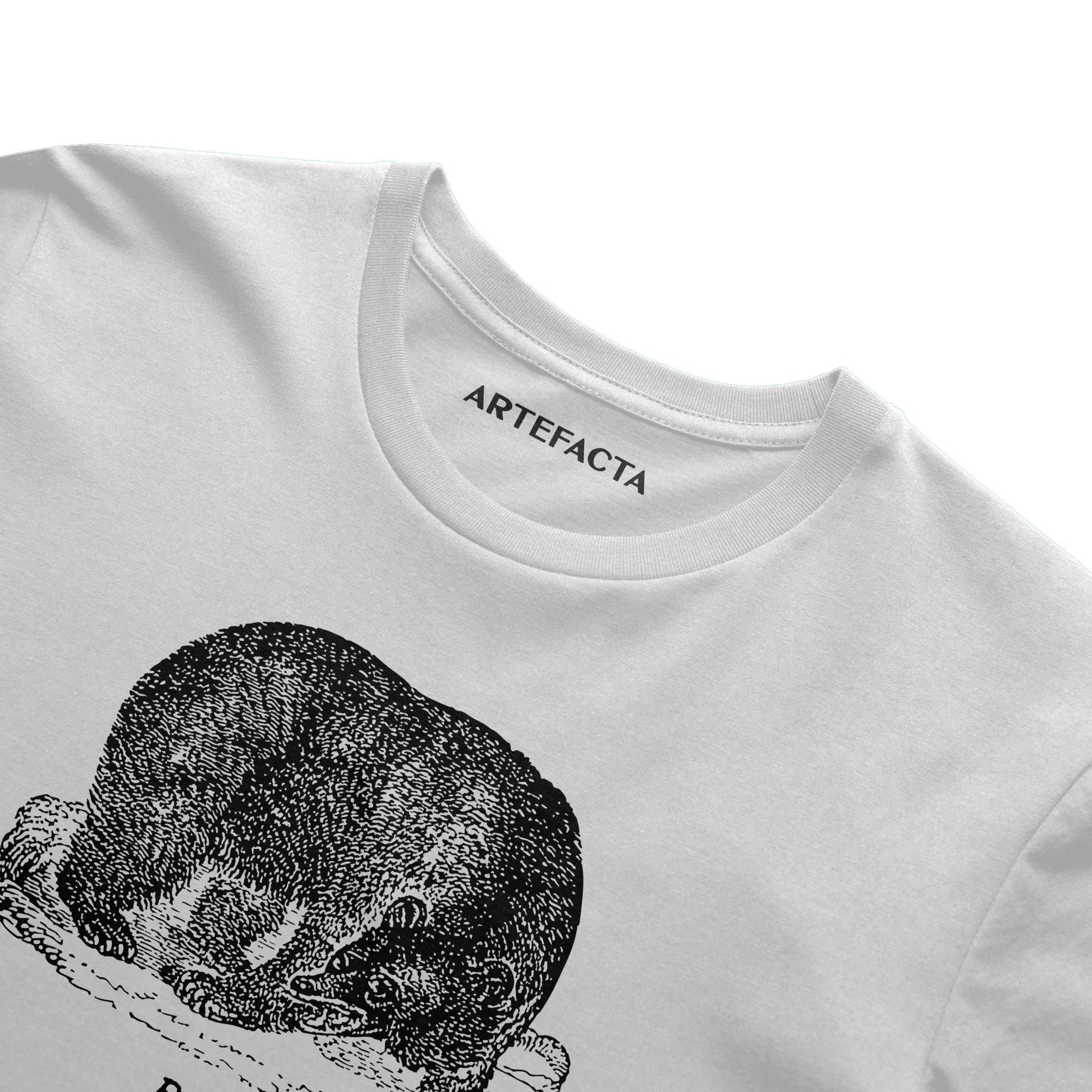 Bear Summer T Shirt - Black Etching V2