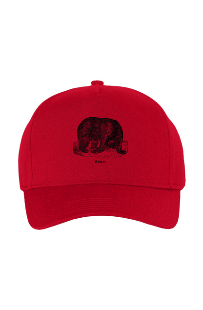 Bear Twill Cap - Black Etching