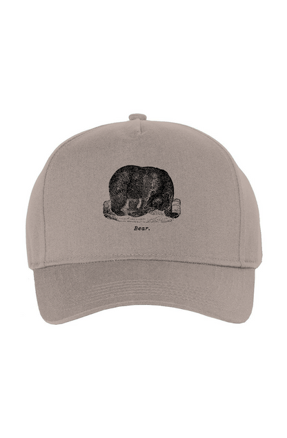 Bear Twill Cap - Black Etching