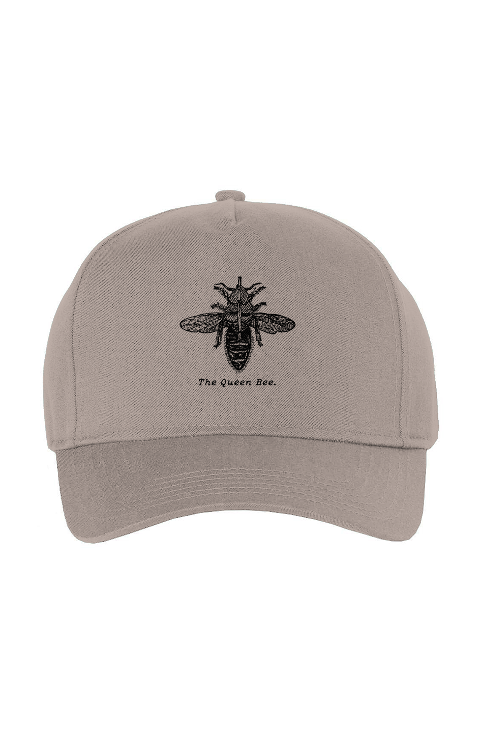 The Queen Bee Twill Cap - Black Etching