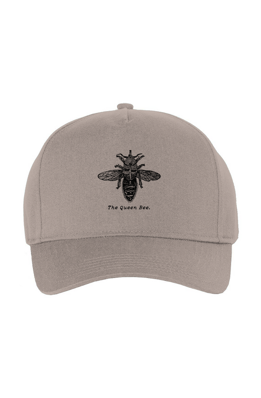 The Queen Bee Twill Cap - Black Etching
