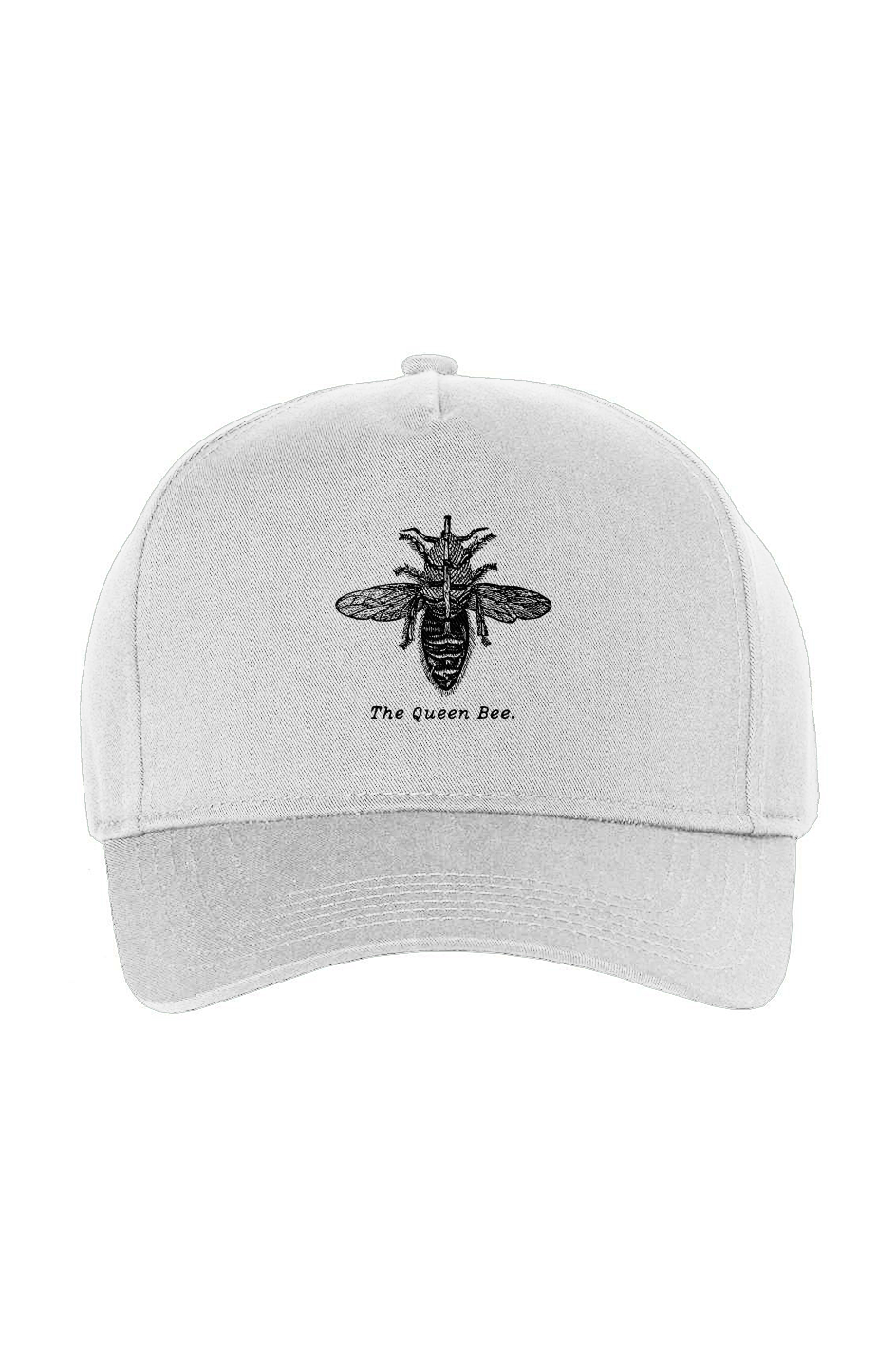 The Queen Bee Twill Cap - Black Etching