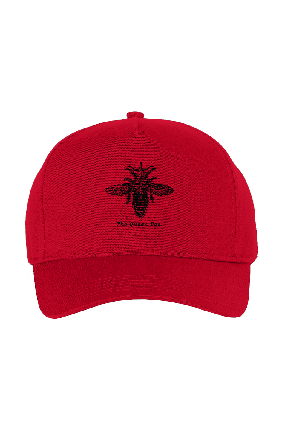 The Queen Bee Twill Cap - Black Etching
