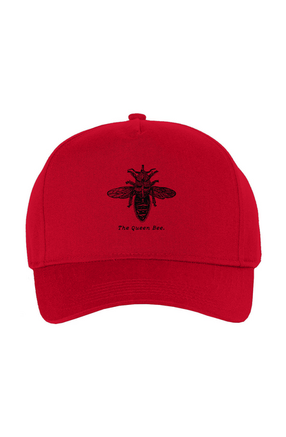 The Queen Bee Twill Cap - Black Etching