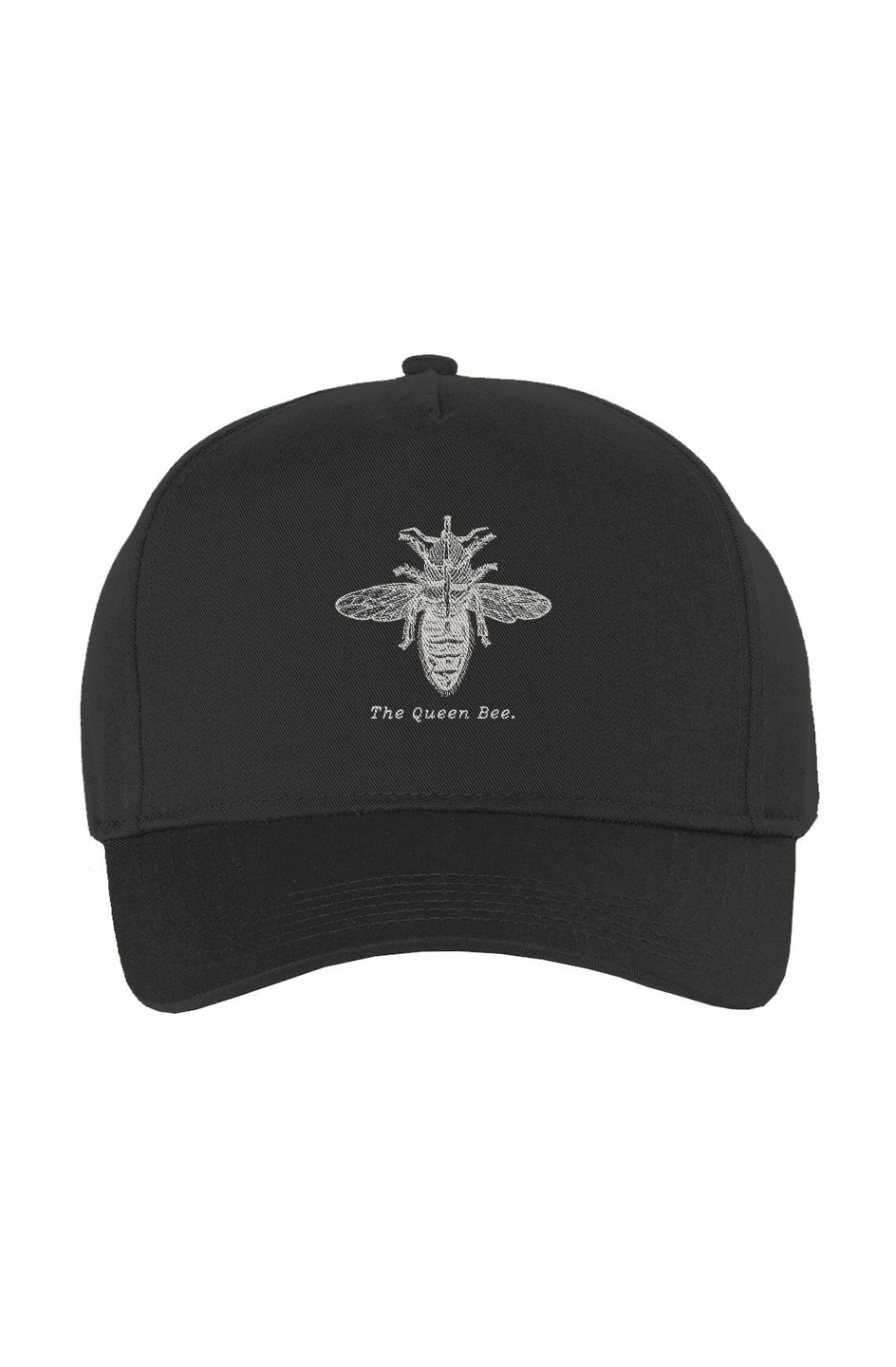 The Queen Bee Twill Cap - Cream Etching