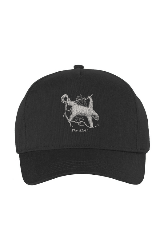 The Sloth Twill Cap - Cream Etching