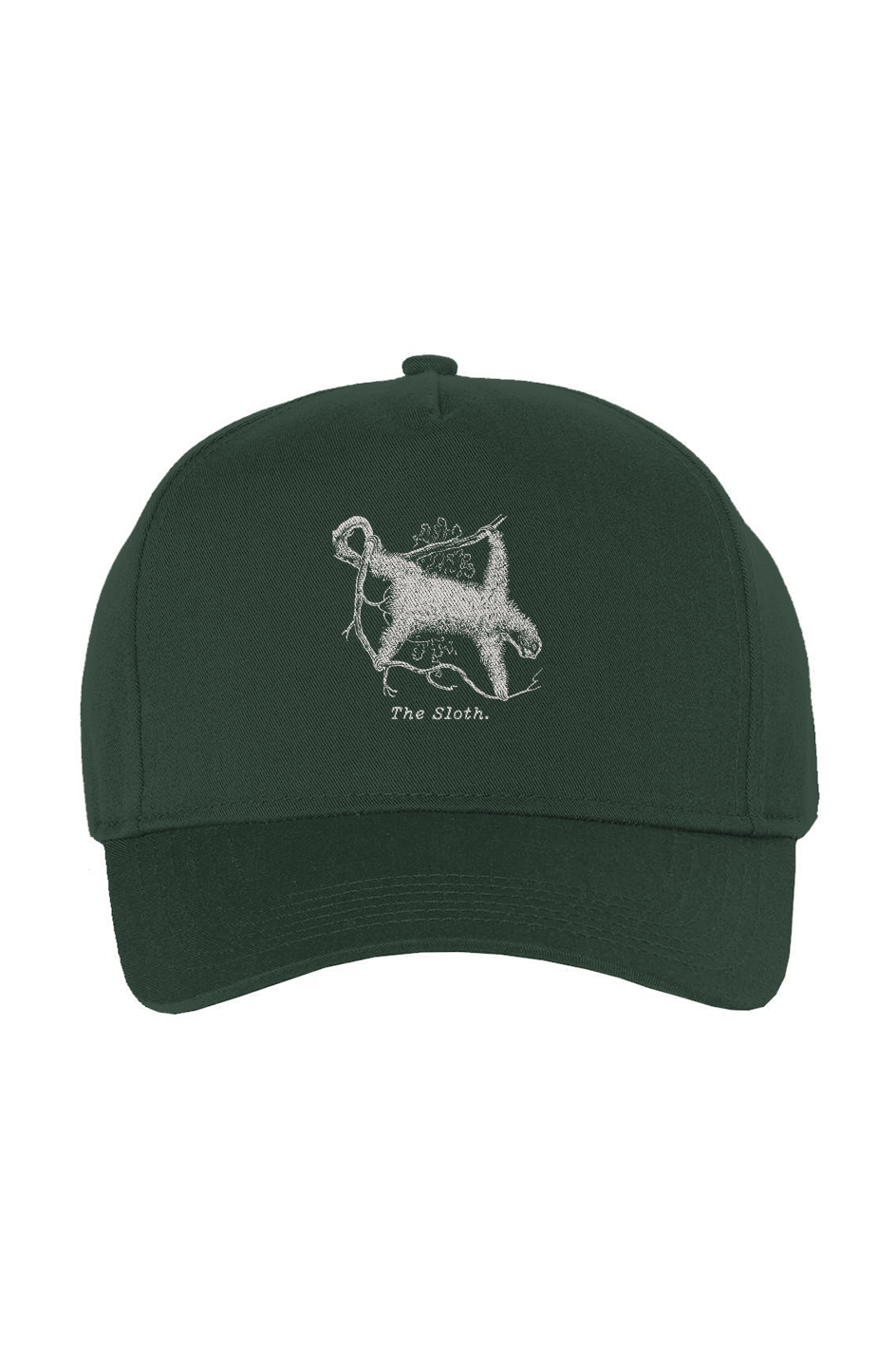 The Sloth Twill Cap - Cream Etching