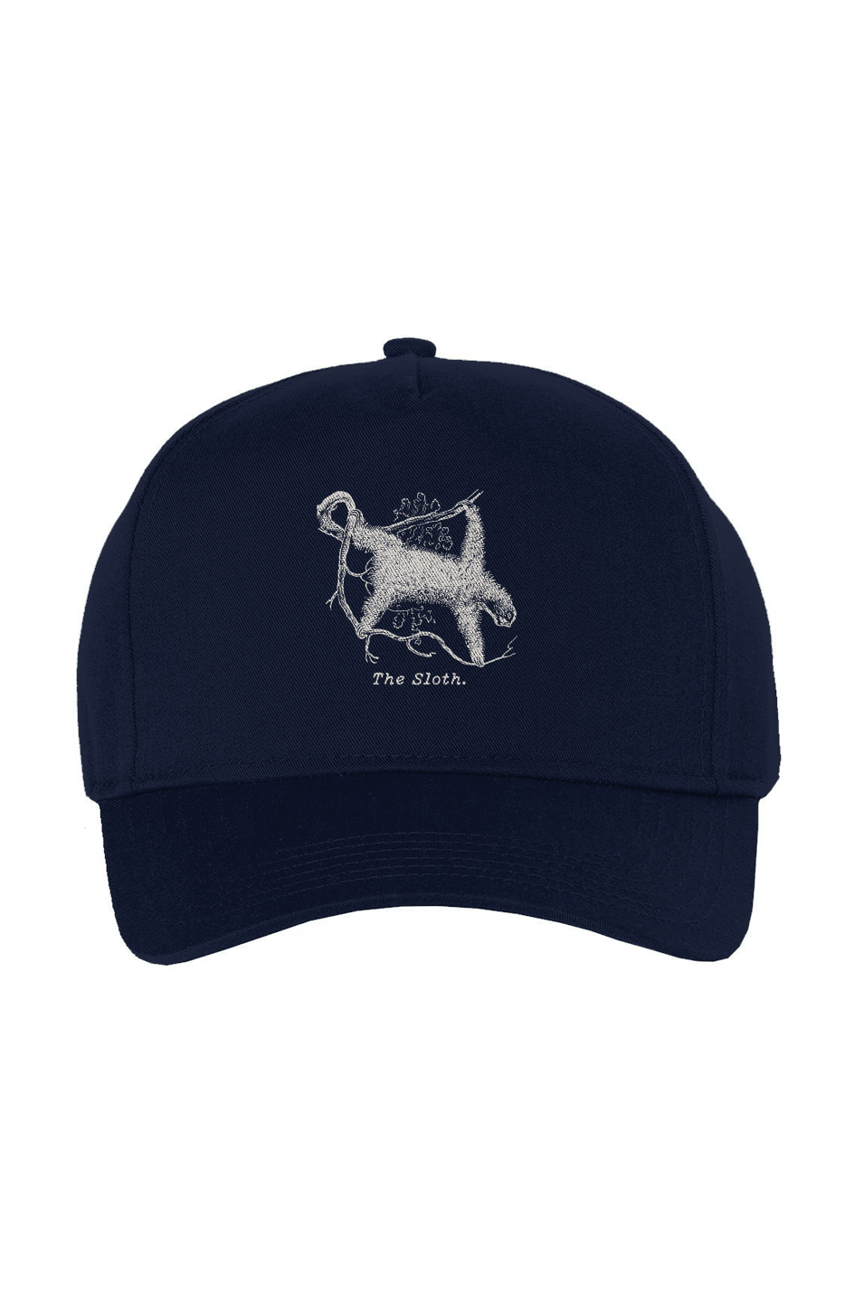 The Sloth Twill Cap - Cream Etching