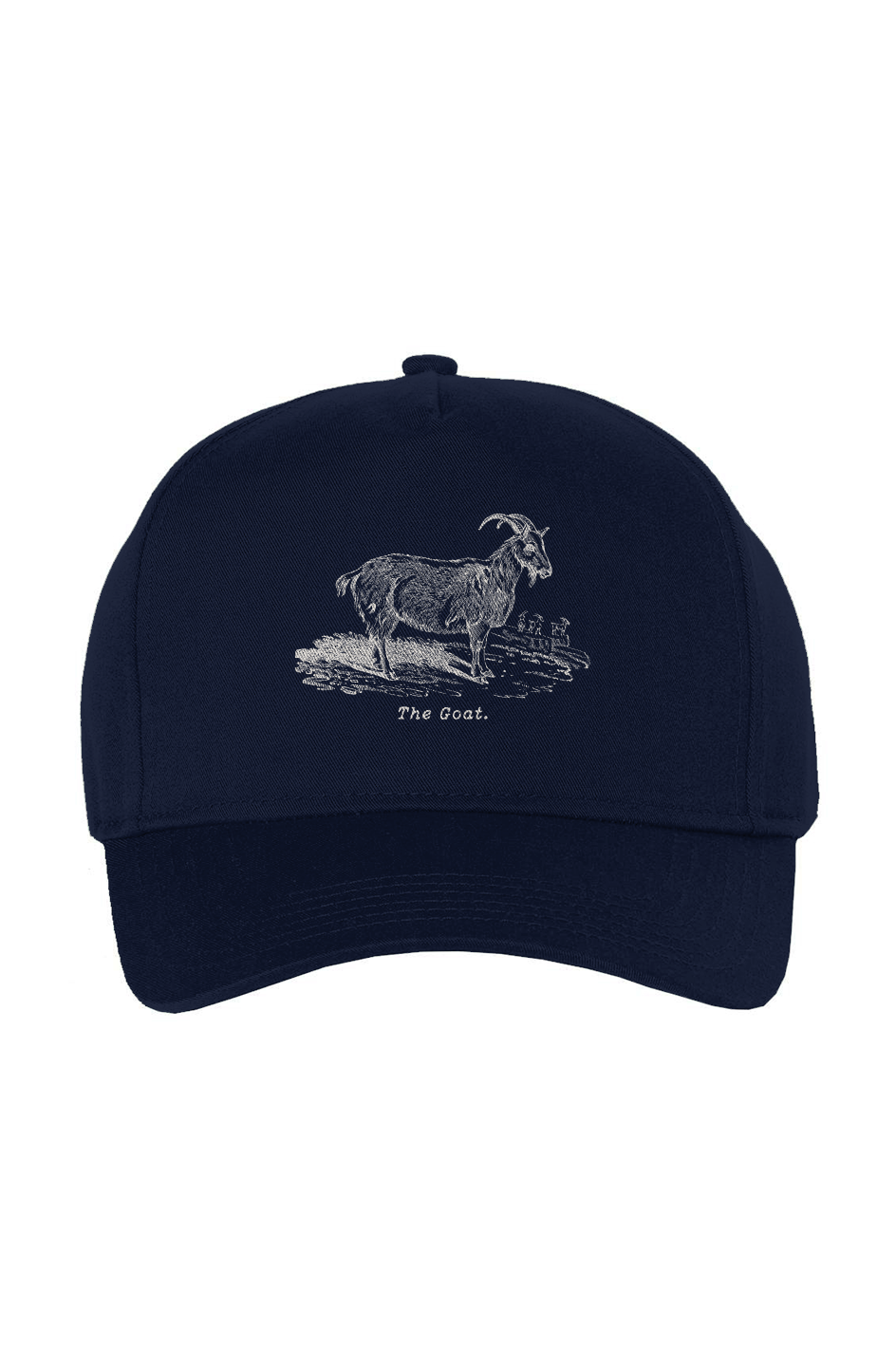 The Goat Twill Cap - Cream Etching