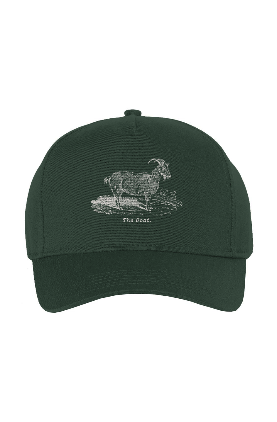 The Goat Twill Cap - Cream Etching