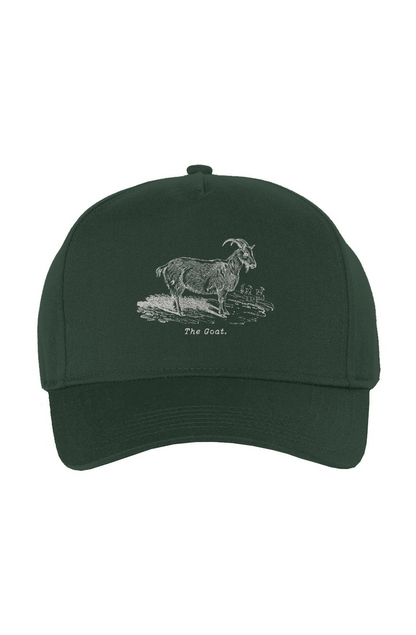The Goat Twill Cap - Cream Etching