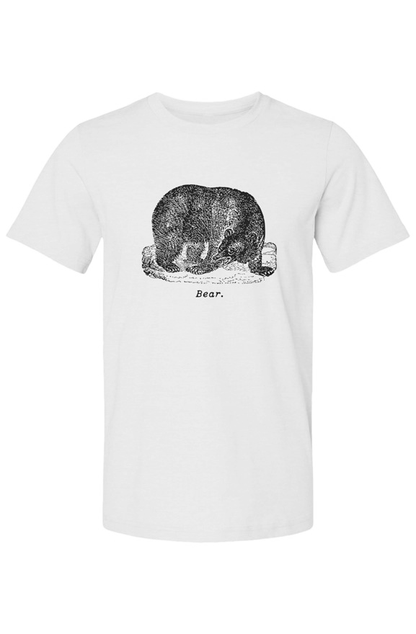 Bear Summer T Shirt - Black Etching V2