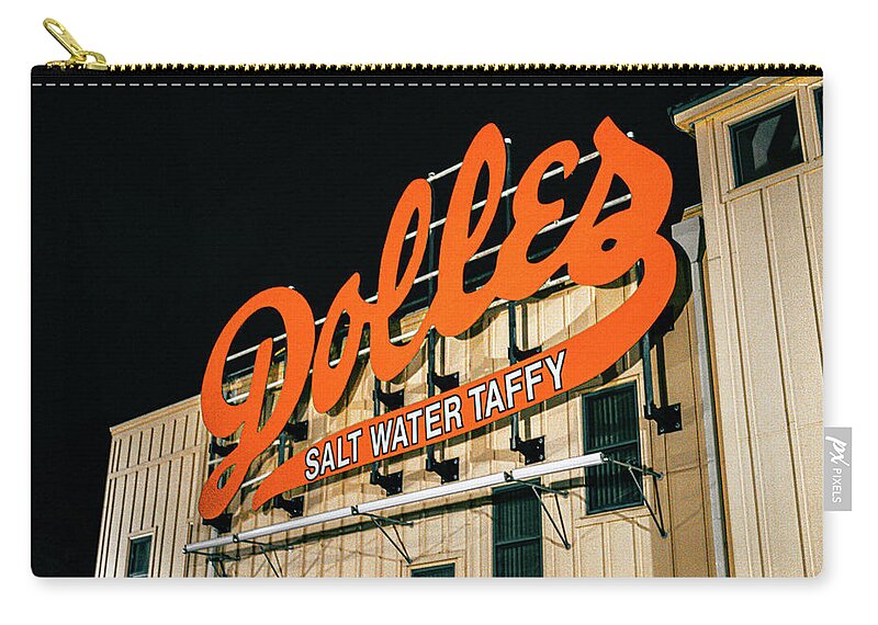 Famous Dolles Salt Water Taffy Sign - Zip Pouch