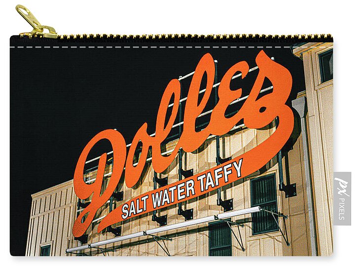 Famous Dolles Salt Water Taffy Sign - Zip Pouch