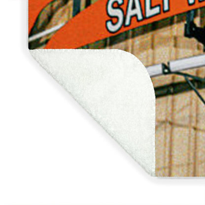 Famous Dolles Salt Water Taffy Sign - Blanket